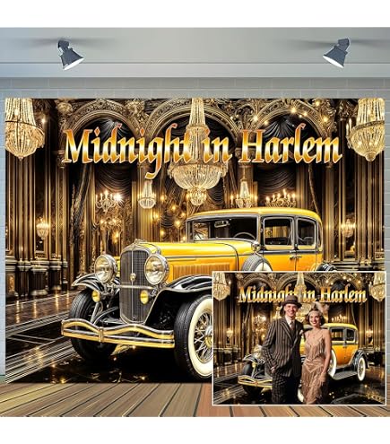 Amazon.com : Harlem Nights Backdrop Photography Background 10x8ft